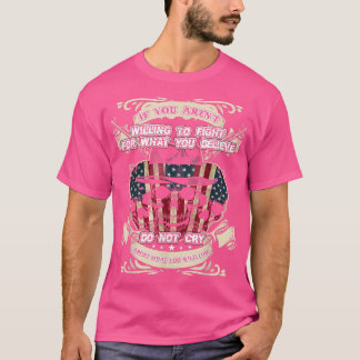 T-shirt Contrôle vintage Des Armes À Feu Prêt À Combattre