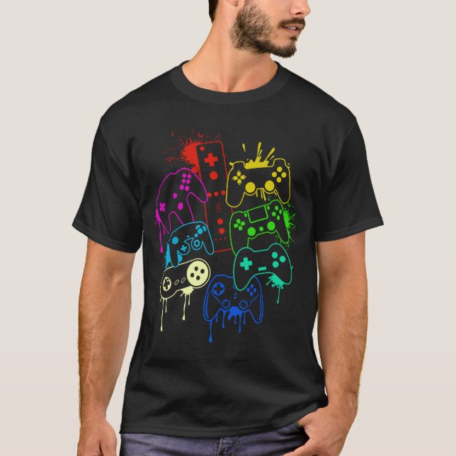 T-shirt Contrôler toutes les choses Video Game Controller  (Devant)