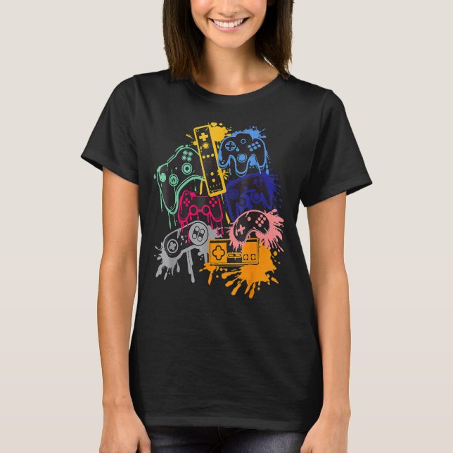 T-shirt Contrôler Toutes Les Choses Video Game Controller  (Devant)