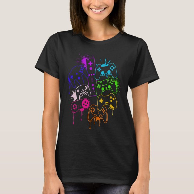 T-shirt Contrôler toutes les choses Video Game Controller  (Devant)