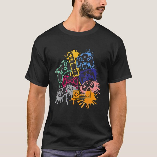 T-shirt Contrôler Toutes Les Choses Video Game Controller (Devant)