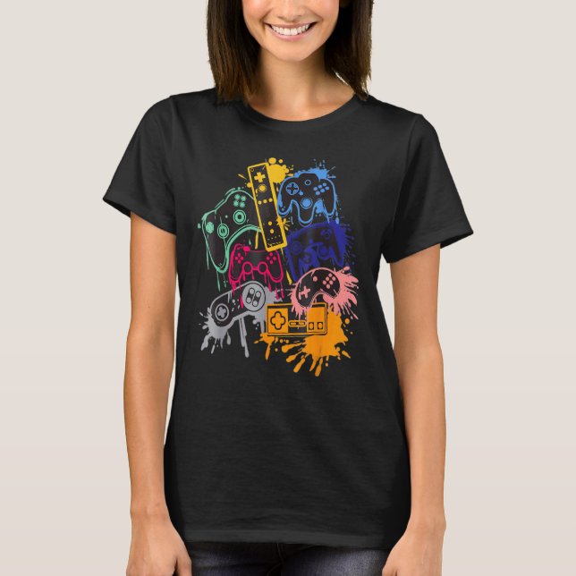 T-shirt Contrôler Toutes Les Choses Video Game Controller (Devant)