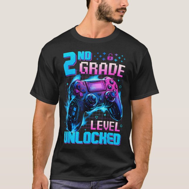 T-shirt Contrôleur 2E Niveau Déverrouillé À L'École (Devant)