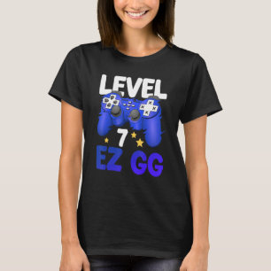 T-shirt Contrôleur adolescent de niveau 7 EZ GG 7th Gamer