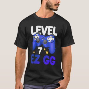 T-shirt Contrôleur adolescent de niveau 7 EZ GG 7th Gamer