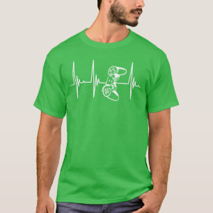 T-shirt Contrôleur de battement de cœur de joueur pour Ga 
