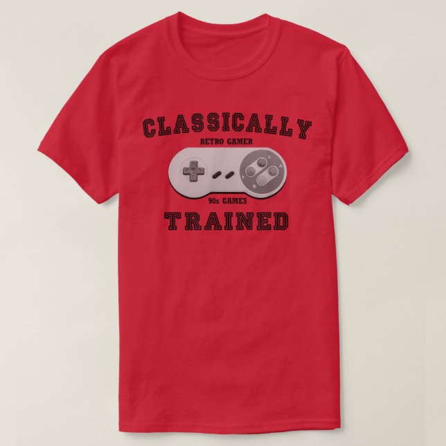 T-shirt Contrôleur de jeu Classical Retro Gamer 9 (Design devant)