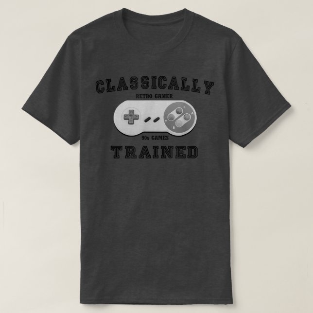 T-shirt Contrôleur de jeu Classical Retro Gamer 9 (Design devant)