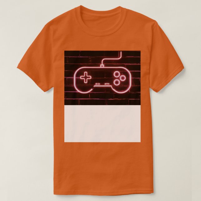 T-shirt Contrôleur de jeu Neon pour 4 (Design devant)