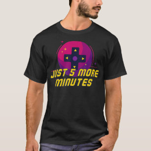 T-shirt Contrôleur De Jeu Vidéo Cinq Minutes De Plus