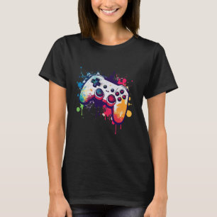T-shirt Contrôleur de jeu vidéo coloré - Joystick - Consol