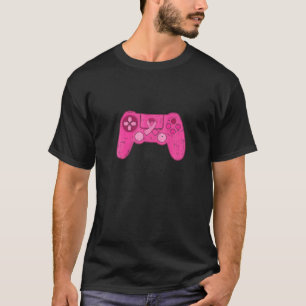 T-shirt Contrôleur De Jeu Vidéo De Ruban Rose - En Octobre