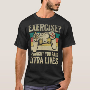 T-shirt Contrôleur de jeu vidéo Extra Lives Retro Gamer 1