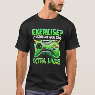 T-shirt Contrôleur de jeu vidéo Extra Lives Retro Gamer Bo