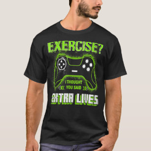 T-shirt Contrôleur de jeu vidéo Extra Lives Retro Gamer Bo