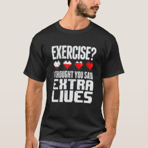 T-shirt Contrôleur de jeu vidéo Extra Lives Retro Gamer Bo
