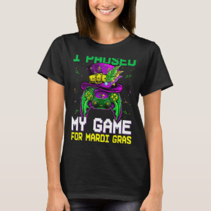 T-shirt Contrôleur de jeu vidéo Gamer Mardi Gras Carnival 