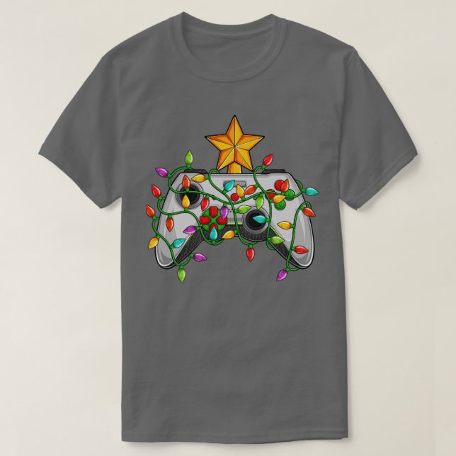 T-shirt Contrôleur de jeu vidéo Jeu Jeu de feux d'arbre de (Design devant)