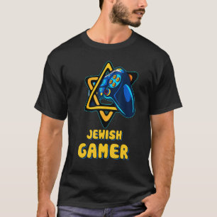 T-shirt Contrôleur de jeu vidéo juif Hanoukka Gamer Chanuk