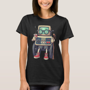 T-shirt Contrôleur de jeu vidéo rétro des années 80 90 drô