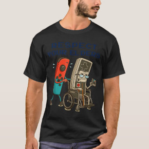 T-shirt Contrôleur de jeu vidéo rétro pour respecter vos a
