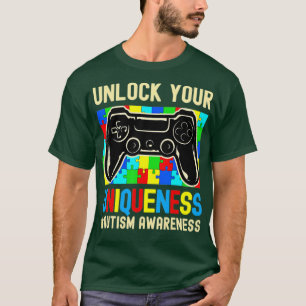 T-shirt Contrôleur de jeu vidéo sensibilisation sur l'auti