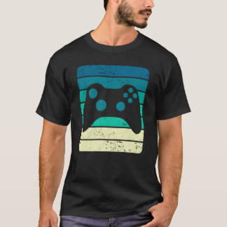 T-shirt Contrôleur de jeu Vintage Sunset amis garçons