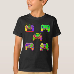 T-shirt Contrôleur de jeux vidéo colorés