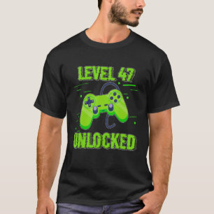 T-shirt Contrôleur de jeux vidéo déverrouillé de niveau an