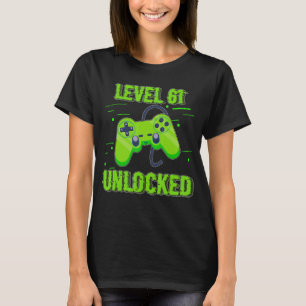 T-shirt Contrôleur de jeux vidéo déverrouillé de niveau an