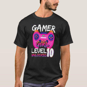 T-shirt Contrôleur de Jeux Vidéo génial niveau 10 déverrou