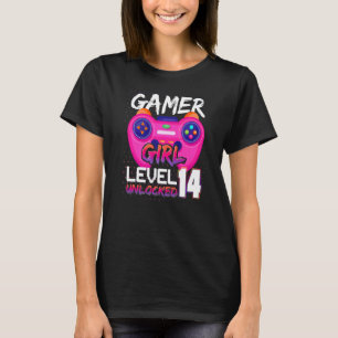 T-shirt Contrôleur de Jeux Vidéo génial niveau 14 déverrou
