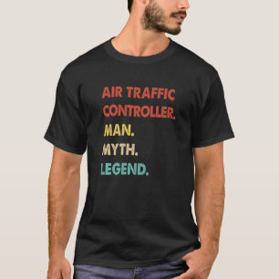 T-shirt Contrôleur de la circulation aérienne rétro homme