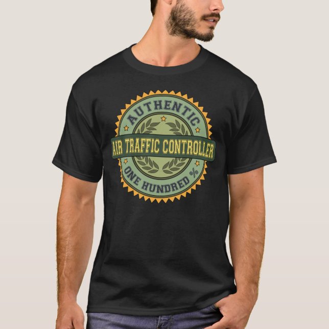 T-shirt Contrôleur de la navigation aérienne authentique (Devant)