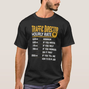 T-shirt Contrôleur de trafic horaire du directeur de trafi