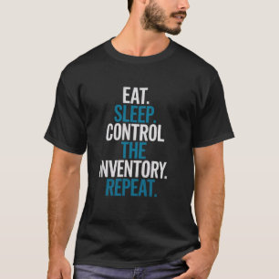 T-shirt Contrôleur d'entrepôt Contrôle d'inventaire de vei