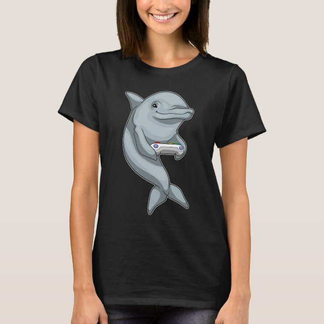 T-shirt Contrôleur Dolphin Gamer (Devant)