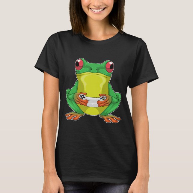T-shirt Contrôleur Gamer de grenouille (Devant)
