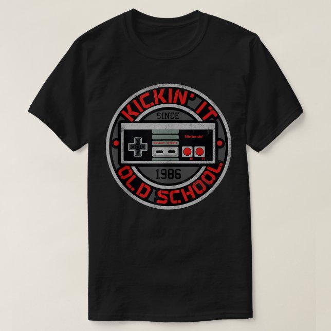 T-shirt Contrôleur Nintendo NES Kickin It Old School Tank  (Design devant)