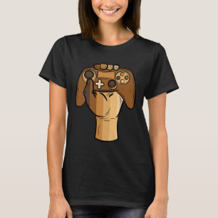 T-shirt Contrôleur Premier Noir Historique Blm Jeu Gamer 1