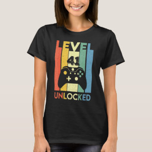 T-shirt Contrôleur Retro Jeux Vidéo Vintages Niveau 41 Unl