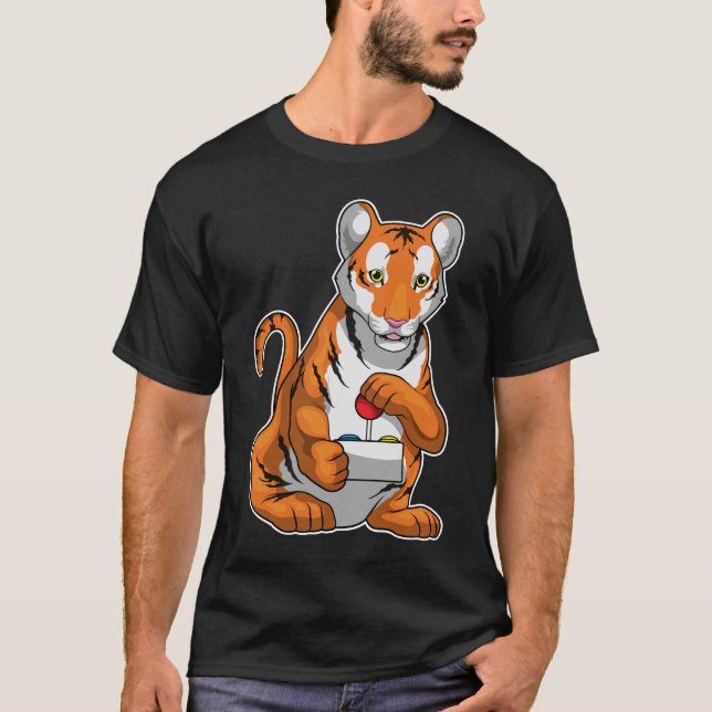 T-shirt Contrôleur Tiger Gamer (Devant)
