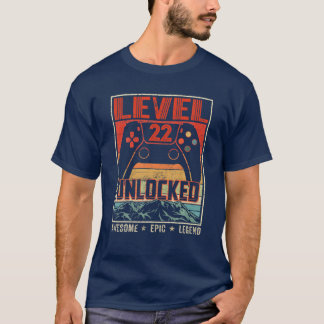 T-shirt Contrôleur vidéo rétro Vintage déverrouillé niveau