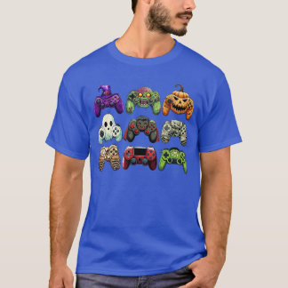 T-shirt Contrôleurs de jeu squelette zombie Halloween momi