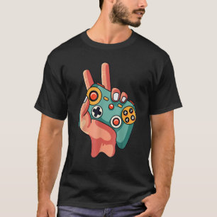T-shirt Contrôleurs de jeu vidéo Retro Garçons Jeux pour e
