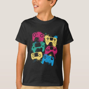 T-shirt Contrôleurs de jeu vidéo Tee graphique pour couleu