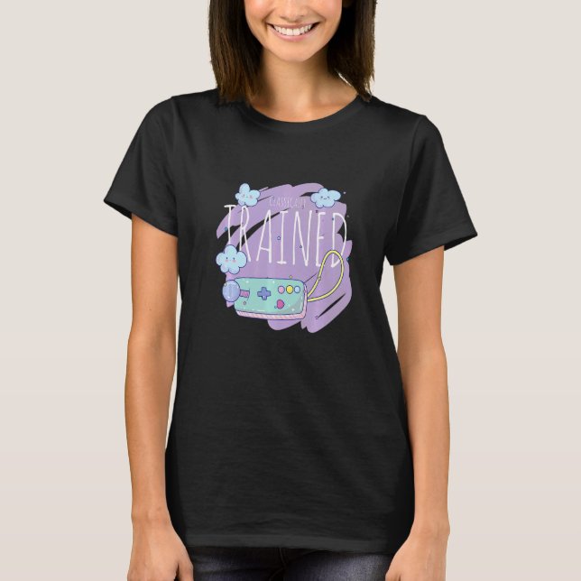 T-shirt Controll de jeu vidéo classique formé mignon rétro (Devant)