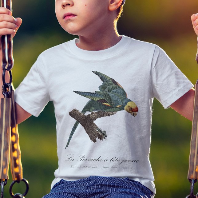 T-shirt Conure de Caroline, Conuropsis carolinensis (Carolina parakeet, Conuropsis carolinensis. Boy Basic White T-Shirt)