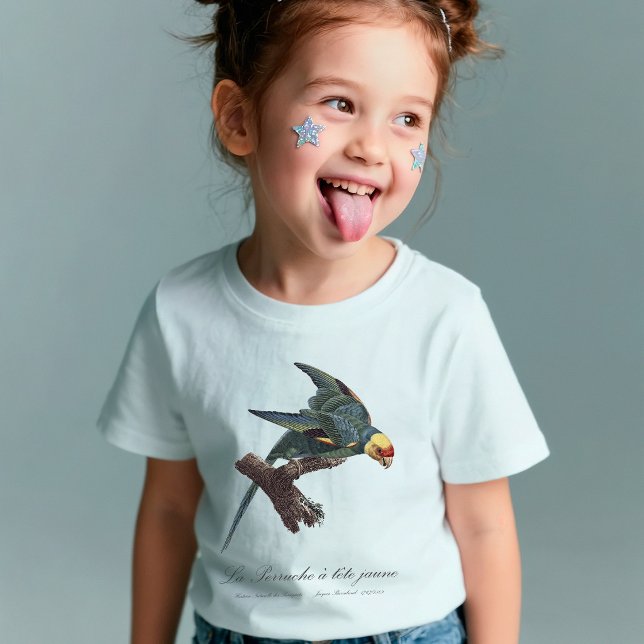 T-Shirt Conure de Caroline, Conuropsis carolinensis (Carolina parakeet, Conuropsis carolinensis. Girl Basic White T-Shirt)