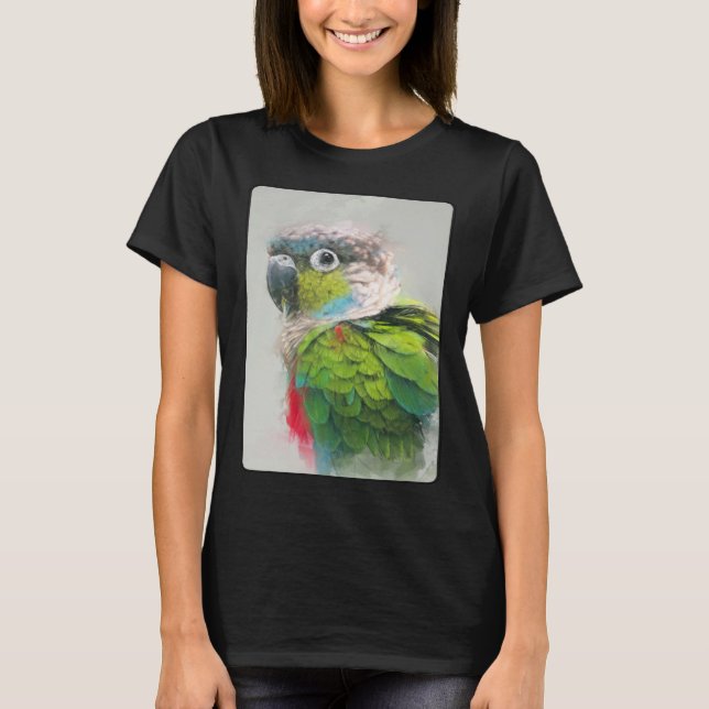 T-shirt Conure Portrait 16 Animal Bird Parrot Wildlife (Devant)